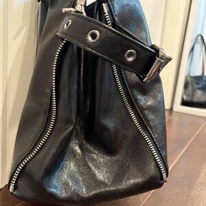 Samo Ondoh zipper shopper bag L goat black
